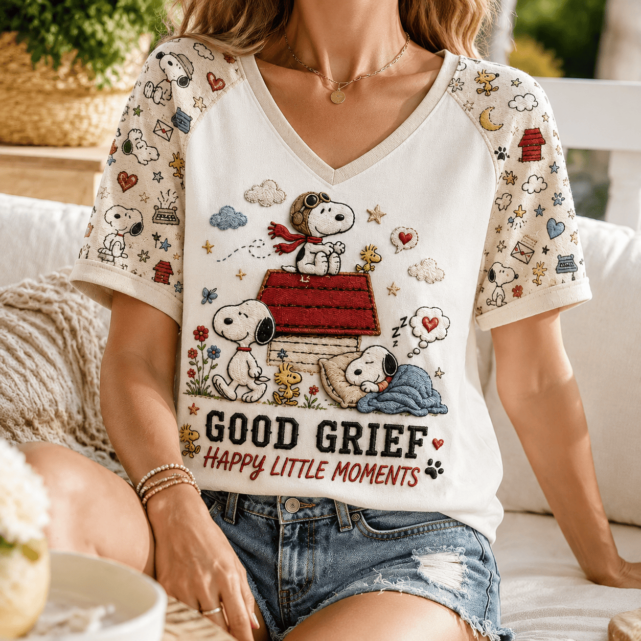 Premium SPNY V-neck Shirt NTNA