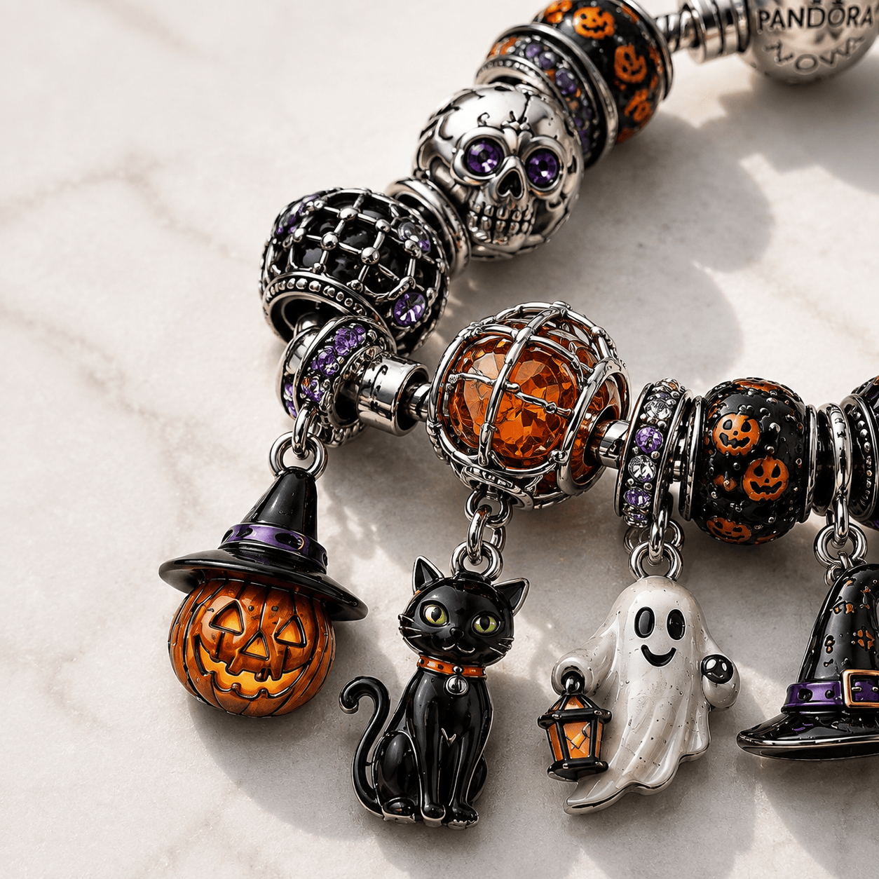 HHN silver Charm Bracelet Set BMD