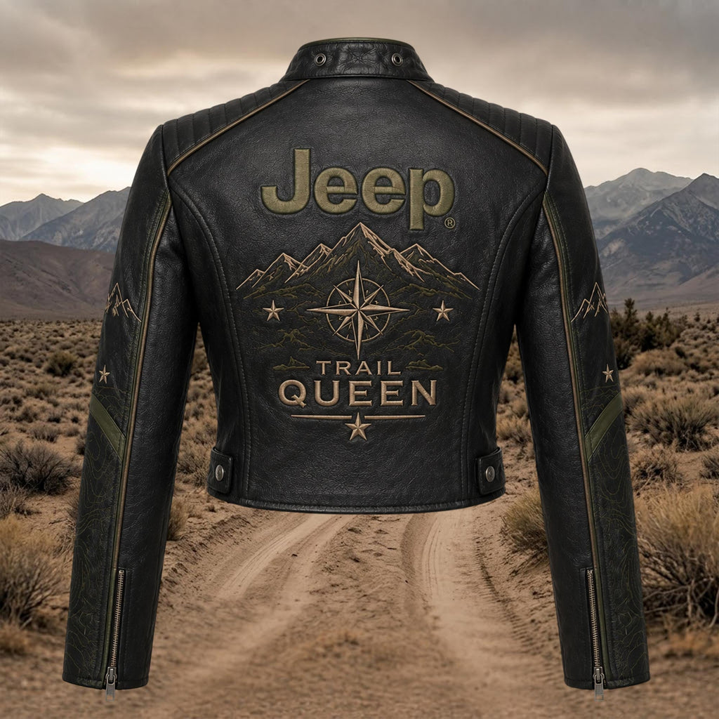Premium JEP Cropped Leather Zipper Jacket TNSM