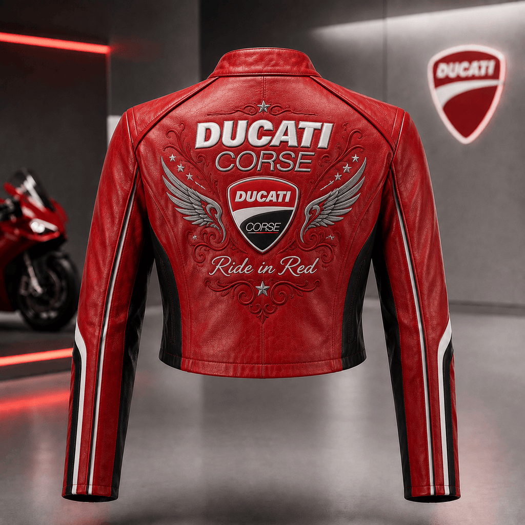 Premium DCT Cropped Leather Zipper Jacket TNSM