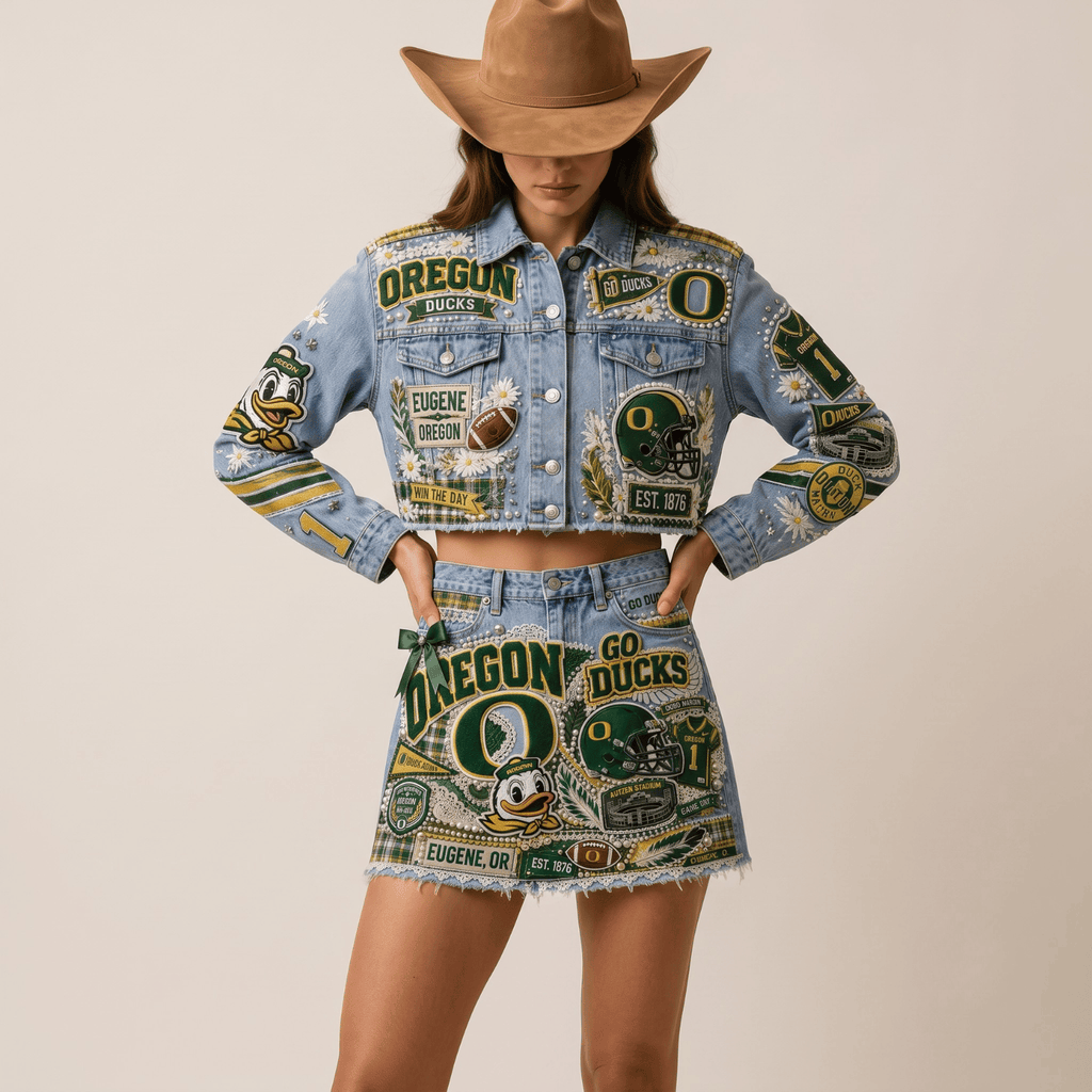 ORD Embellished Denim Set NTKO