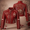Premium DST Cropped Leather Zipper Jacket TNSM