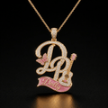 DLPT Solid Gold Chain with Diamond Pendant BMD