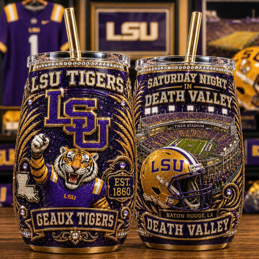 Premium LSUT 20oz Tumbler Set of 2 NHVH